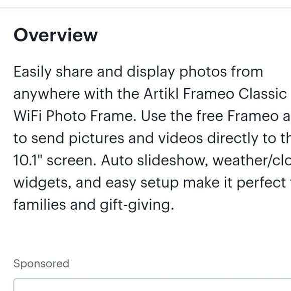 Artikl Frameo Classic WiFi Enabled Digital Photo Frame 10.1'' -Black - Picture 10 of 15